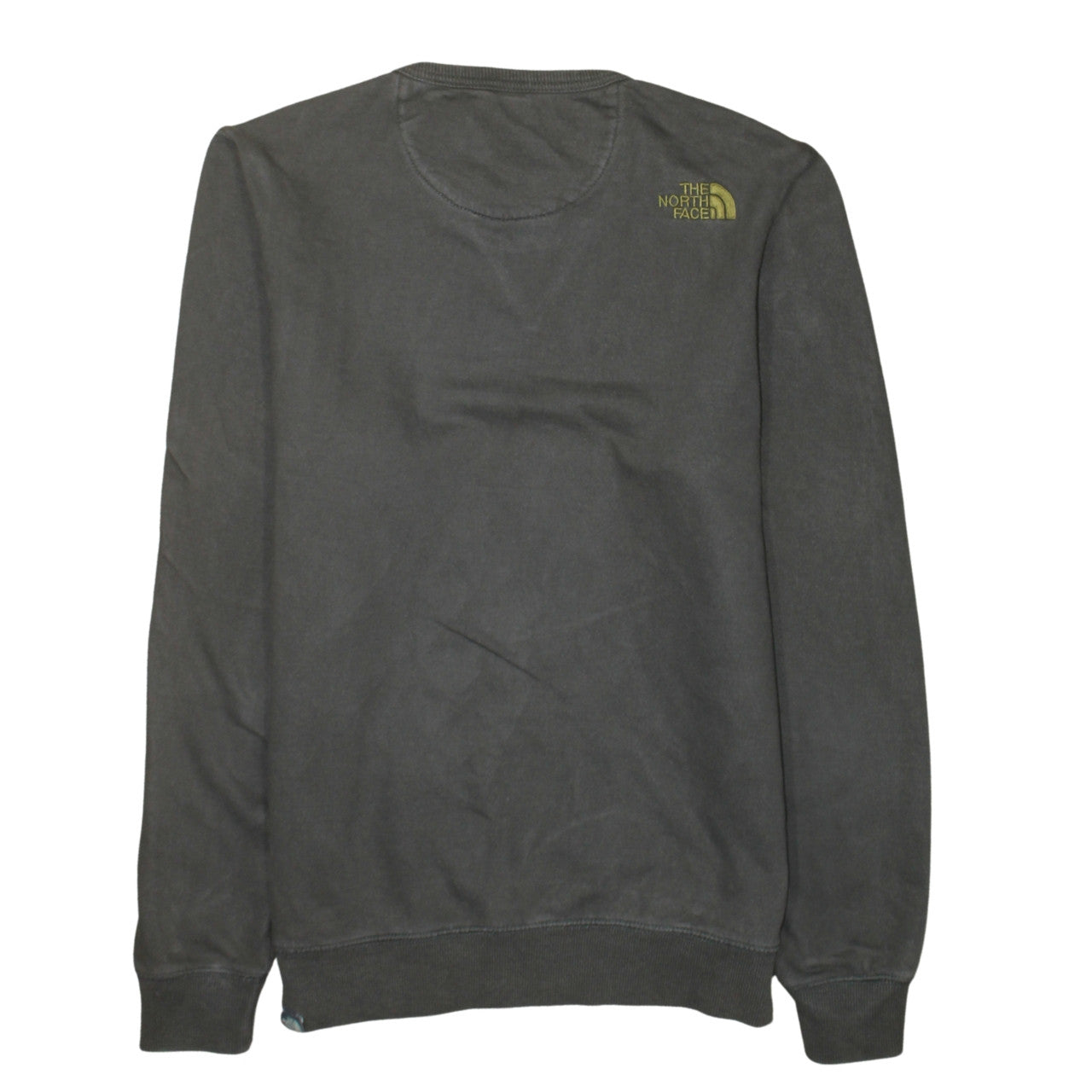 The North Face Men's Grey Cotton Crew Neck Pullover Sweatshirt Size S
