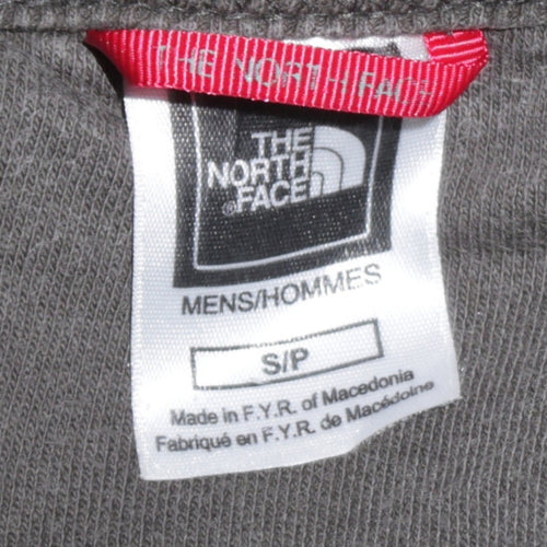 The North Face Men's Grey Cotton Crew Neck Pullover Sweatshirt Size S