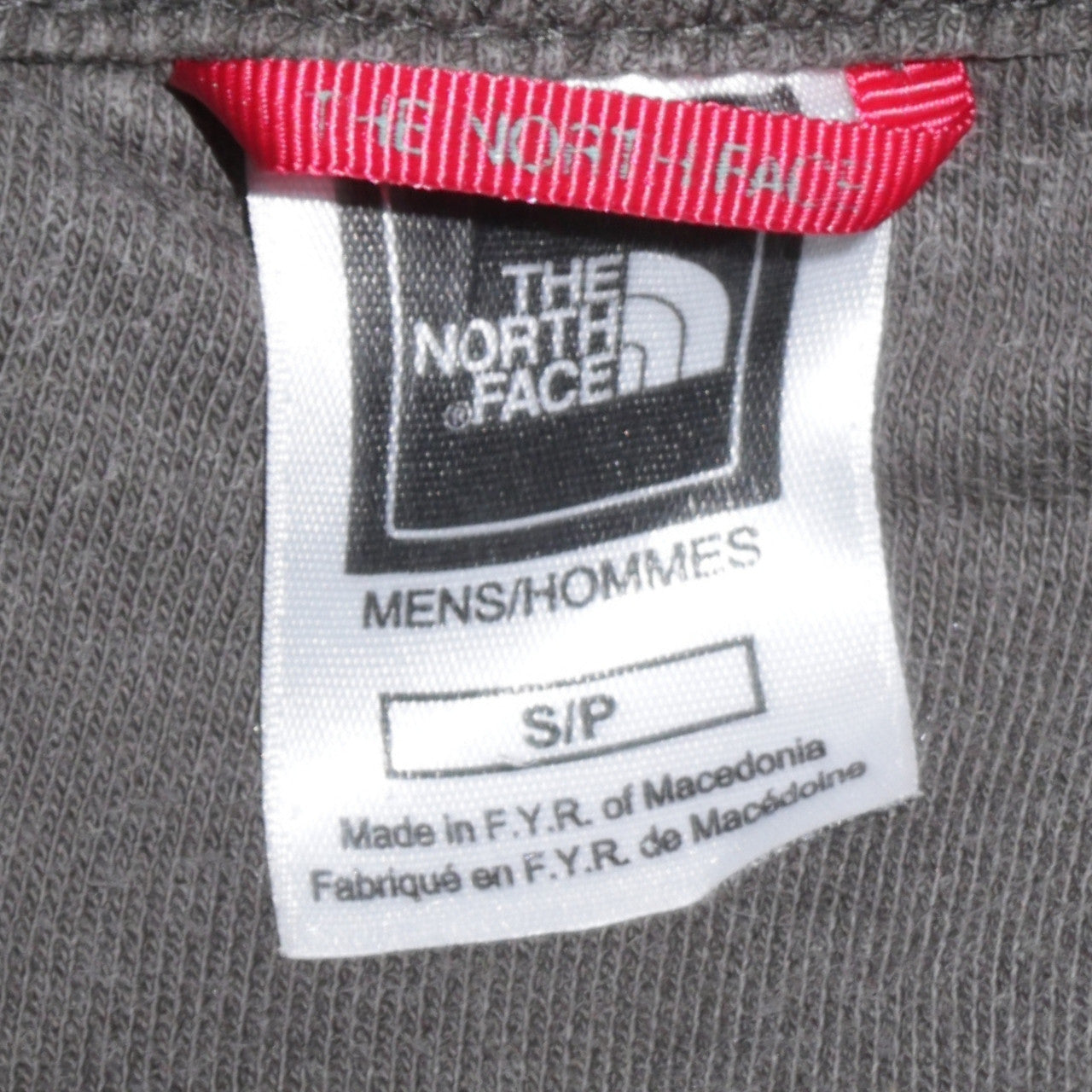 The North Face Men's Grey Cotton Crew Neck Pullover Sweatshirt Size S