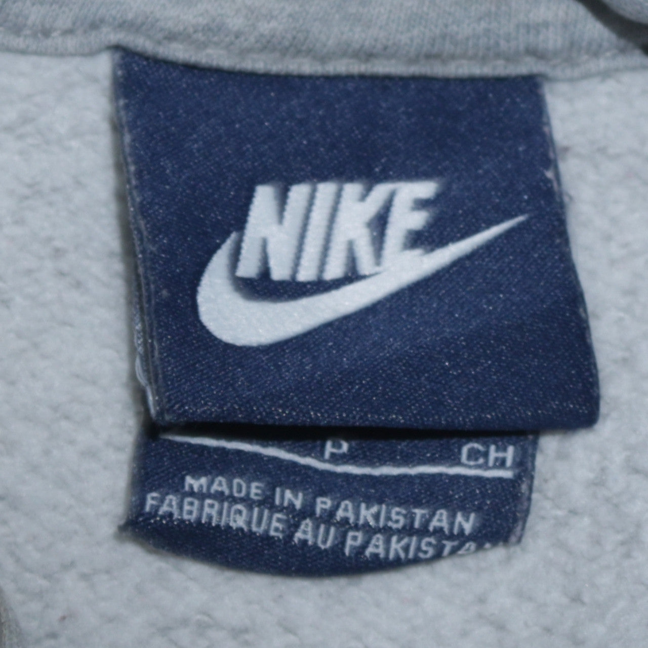 Nike Mens Grey Pullover Hoodie S Fleece Logo Sportswear