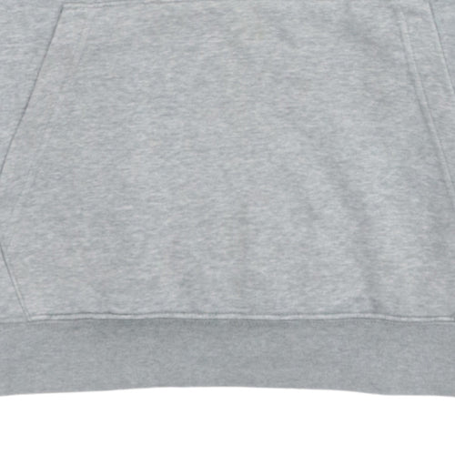 Nike Men's Grey Pullover Hoodie Small Regular Fit Logo Fleece