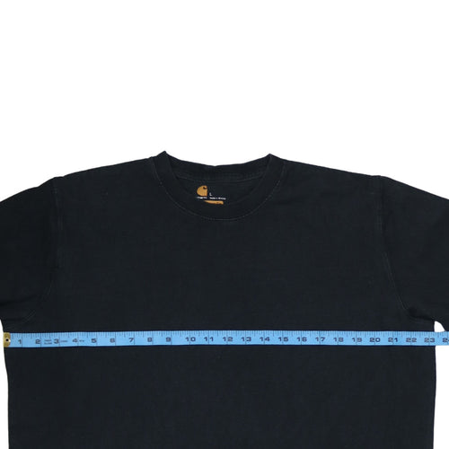 Carhartt Men's Black Long Sleeve Logo T-Shirt Size L