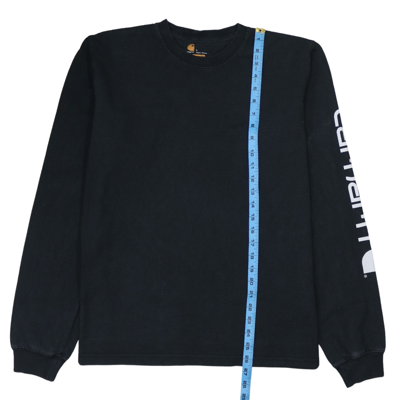 Carhartt Men's Black Long Sleeve Logo T-Shirt Size L