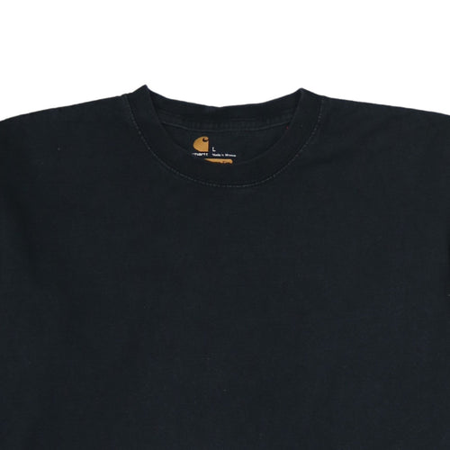 Carhartt Men's Black Long Sleeve Logo T-Shirt Size L