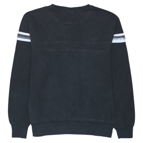 Ellesse Men's Black L Pullover Sweatshirt Logo Crew Neck