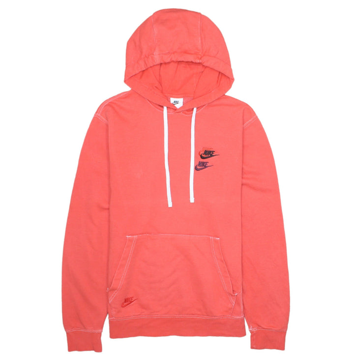 Nike Women's Pink Pullover Hoodie Small Logo Fleece Sweatshirt