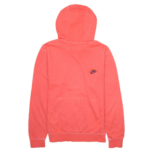 Nike Women's Pink Pullover Hoodie Small Logo Fleece Sweatshirt