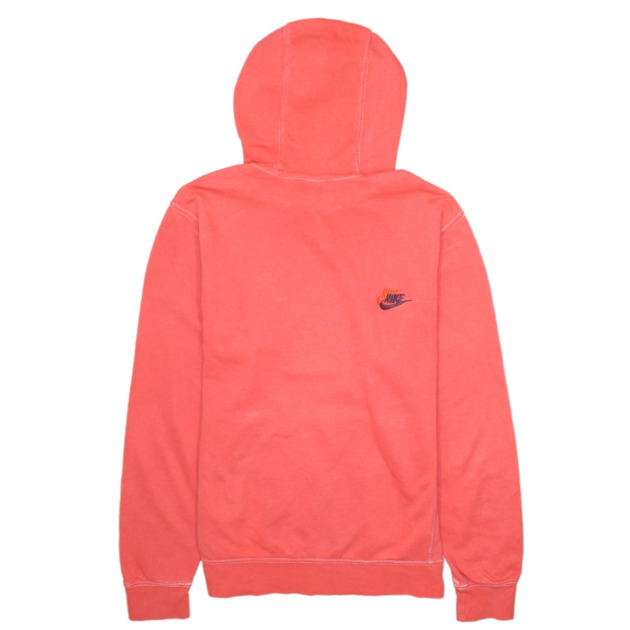 Nike Women's Pink Pullover Hoodie Small Logo Fleece Sweatshirt