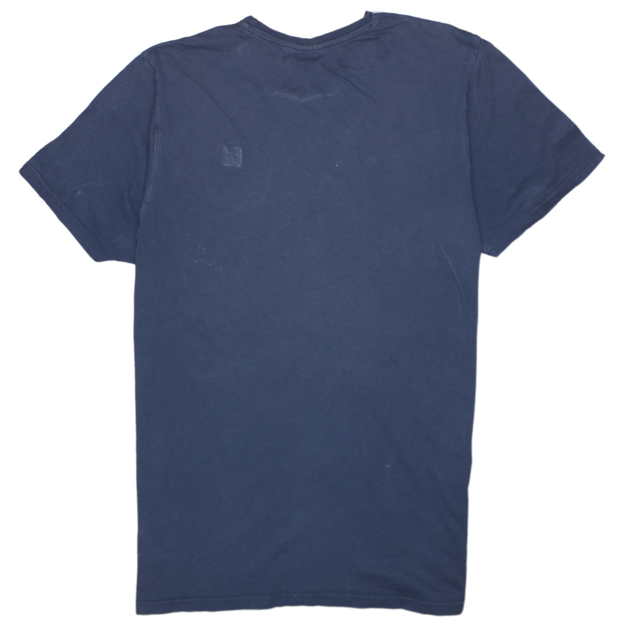 FILA Men Blue L Crew Neck Short Sleeve Sports Cotton T-Shirt