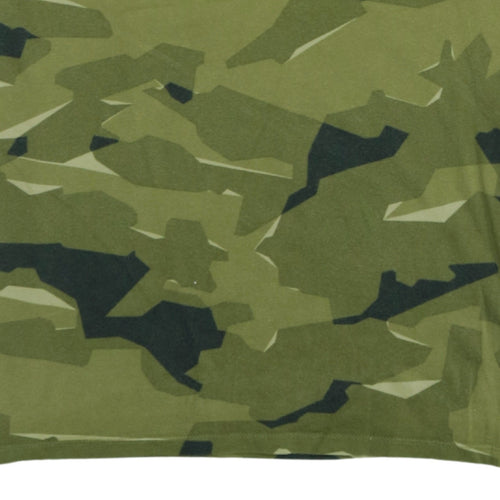 Nike Men's Green Camouflage Athletic Fit Crew Neck T-Shirt M