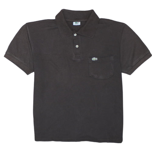 Lacoste Men's Black Cotton Polo Shirt M Classic Fit Short Sleeve