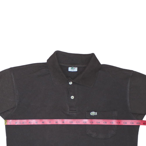 Lacoste Men's Black Cotton Polo Shirt M Classic Fit Short Sleeve