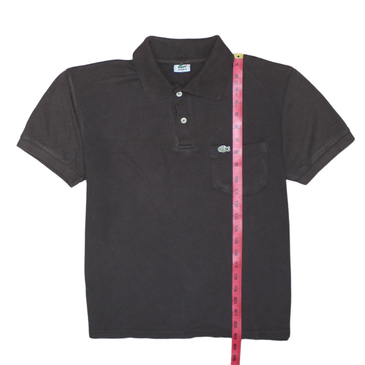 Lacoste Men's Black Cotton Polo Shirt M Classic Fit Short Sleeve