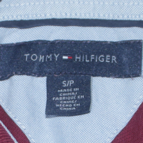 Tommy Hilfiger Men’s Red Cotton Polo Shirt Size S Regular Fit