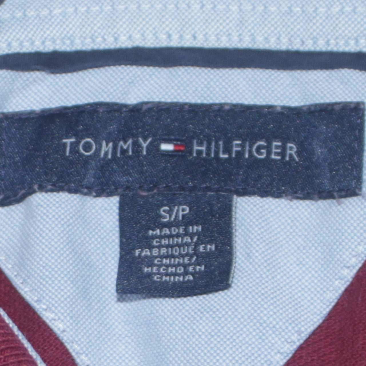 Tommy Hilfiger Men’s Red Cotton Polo Shirt Size S Regular Fit