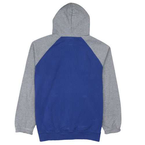Champion Men's Blue & Grey Pullover Hoodie XL Graphic Logo Sweatshirt