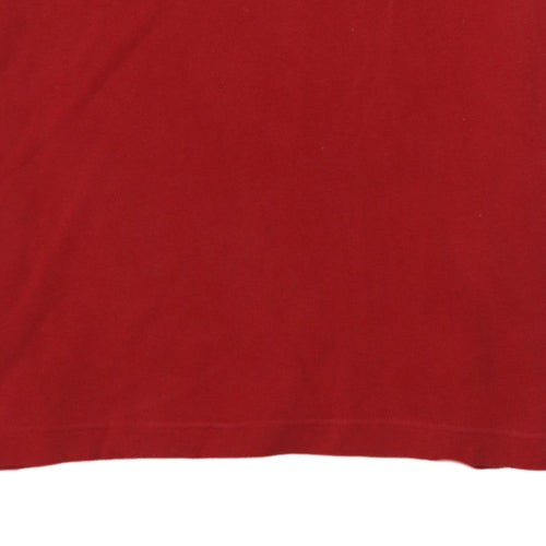 Lacoste Men's Red Slim Fit Cotton Polo Shirt Size S