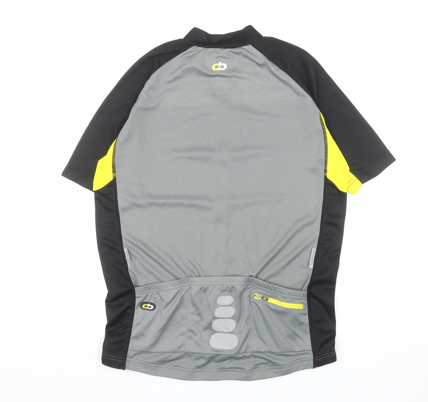 Boardman Men's Grey Cycling Jersey Medium Short Sleeve Full Zip