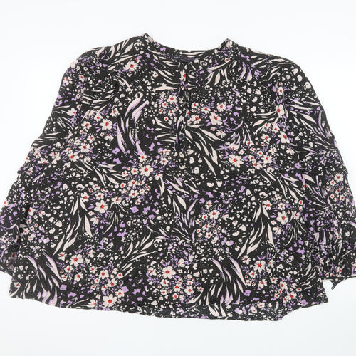 Marks and Spencer Women's Multicoloured Floral Tunic Blouse Size 22
