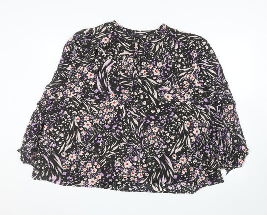 Marks and Spencer Women's Multicoloured Floral Tunic Blouse Size 22