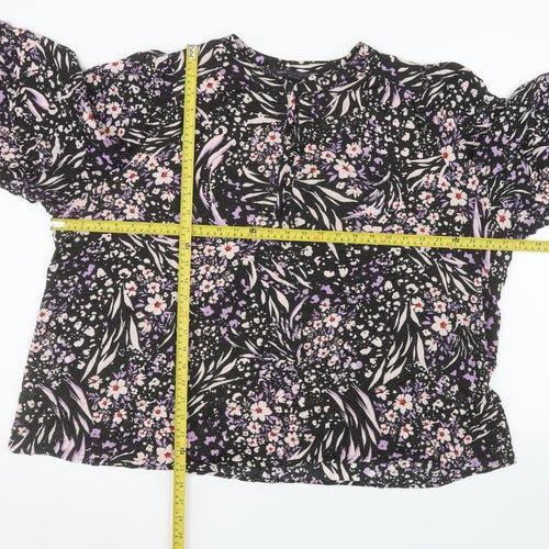 Marks and Spencer Women's Multicoloured Floral Tunic Blouse Size 22