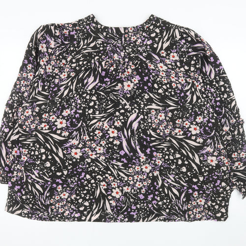 Marks and Spencer Women's Multicoloured Floral Tunic Blouse Size 22