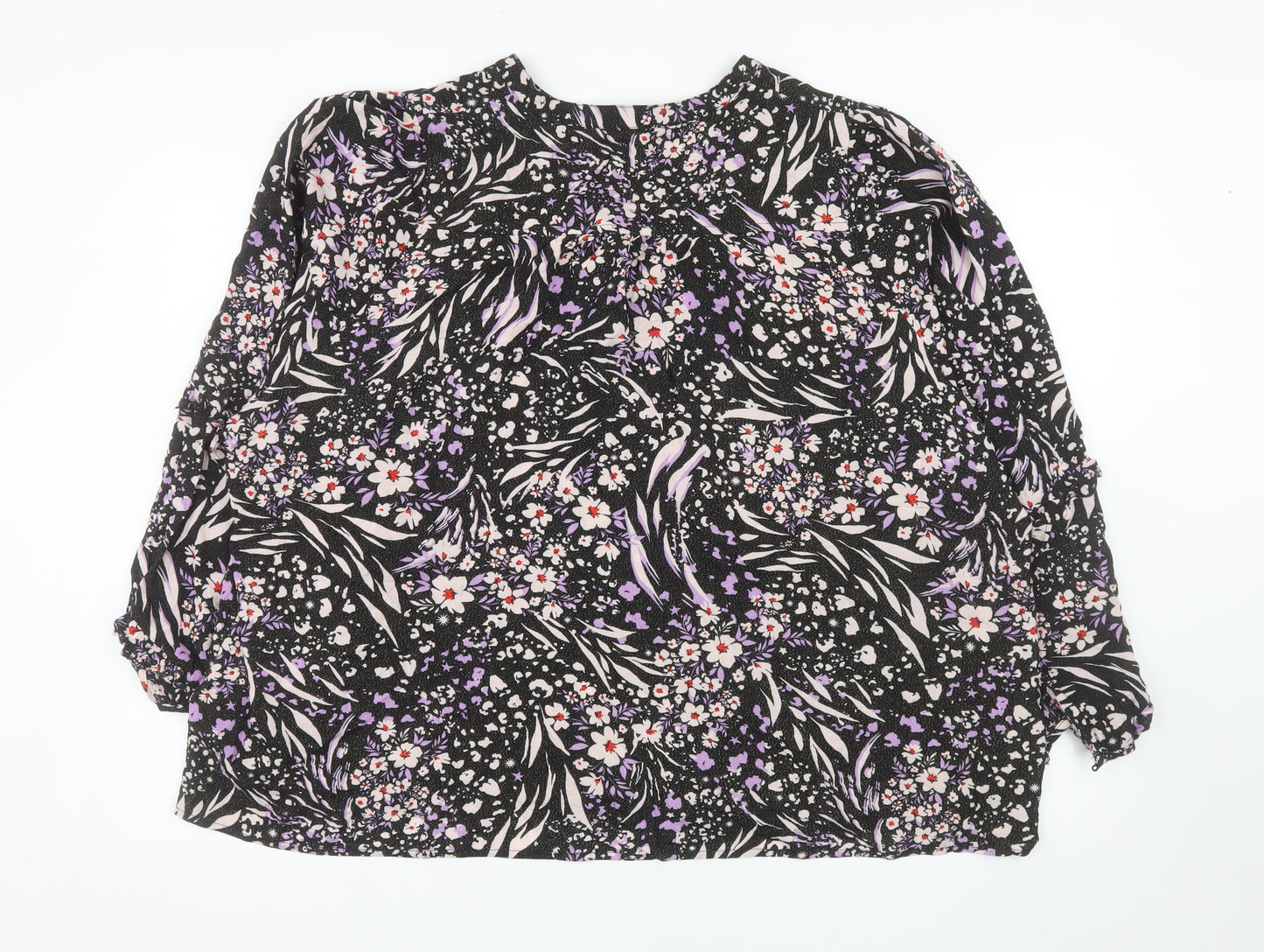 Marks and Spencer Women's Multicoloured Floral Tunic Blouse Size 22