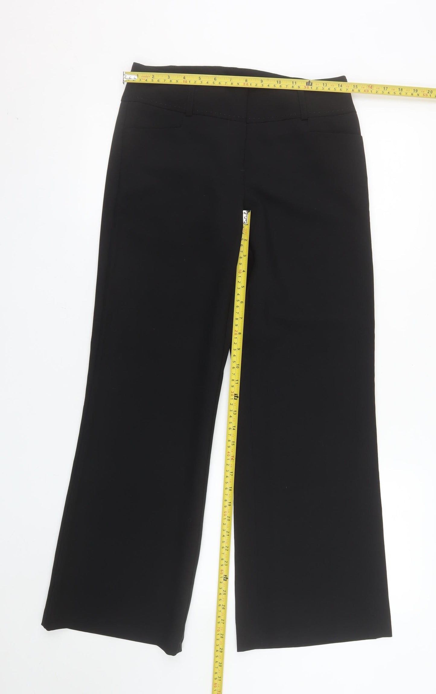 Atmosphere Women's Black Wide-Leg Stretch Dress Trousers Size 8
