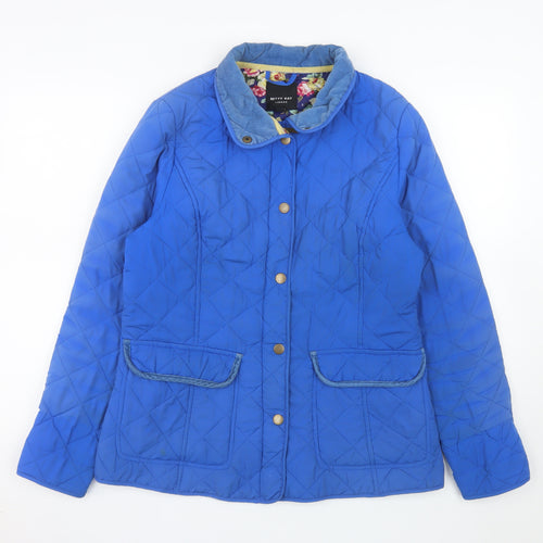 Betty Kay Women’s Blue Quilted Mid-Length Jacket Size 14