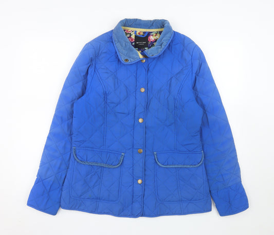 Betty Kay Women’s Blue Quilted Mid-Length Jacket Size 14