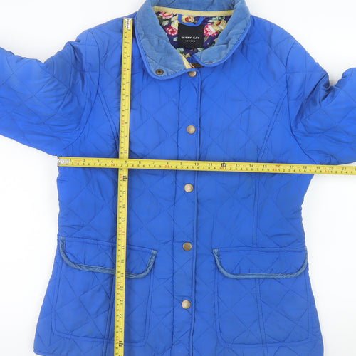 Betty Kay Women’s Blue Quilted Mid-Length Jacket Size 14