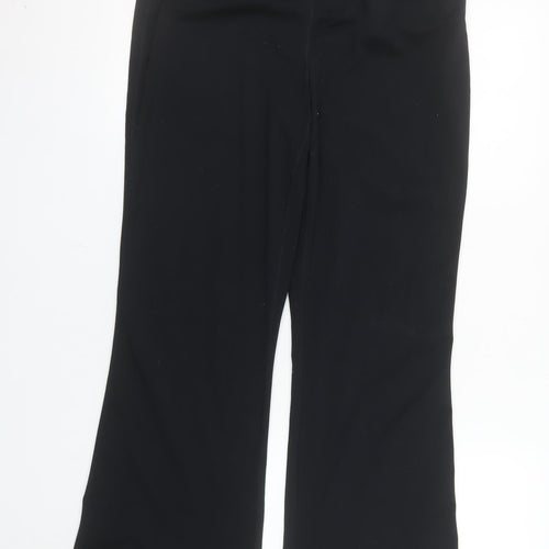 Dunnes Stores Womens Black Flared Activewear Trousers L