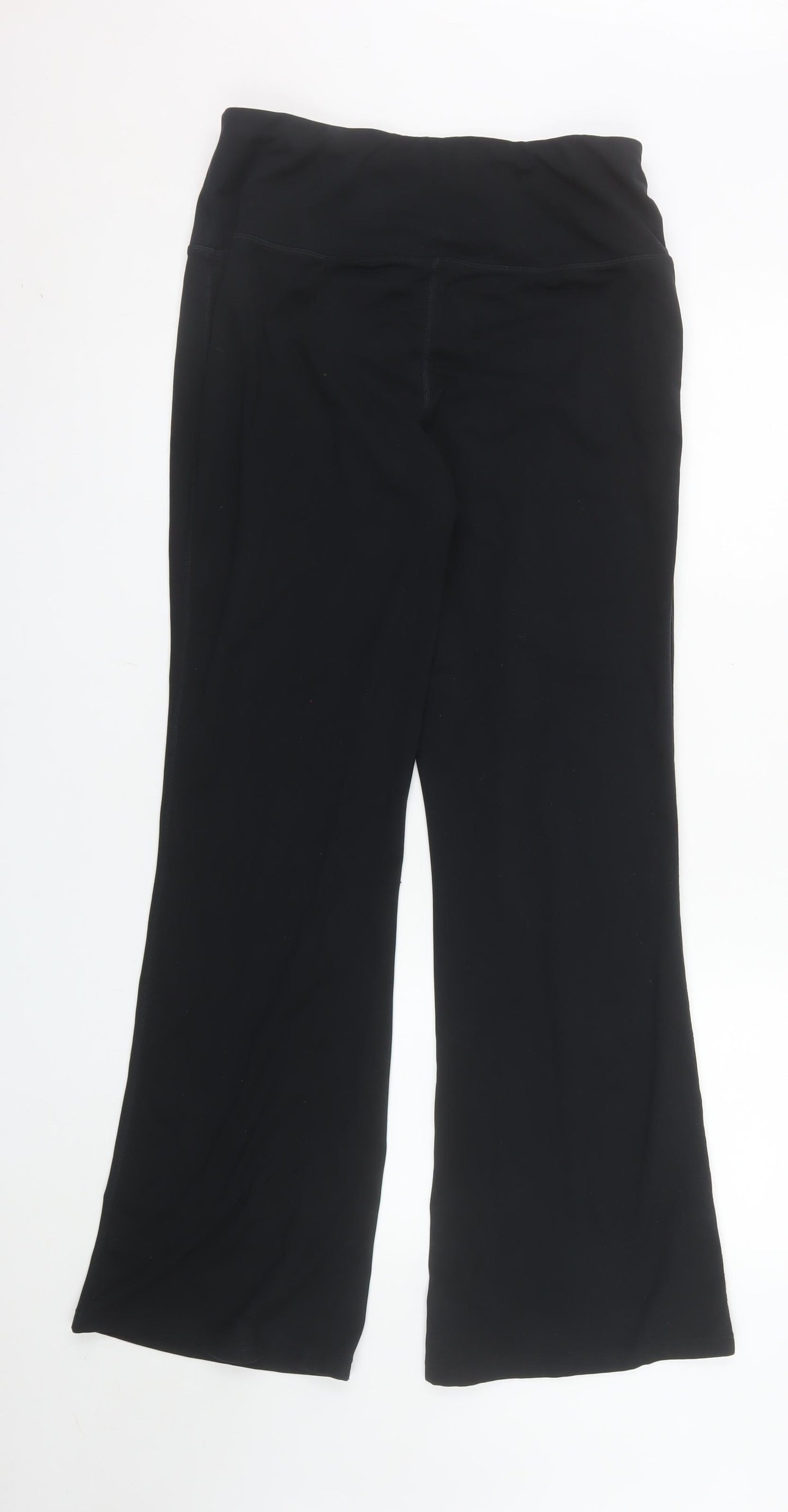 Dunnes Stores Womens Black Flared Activewear Trousers L
