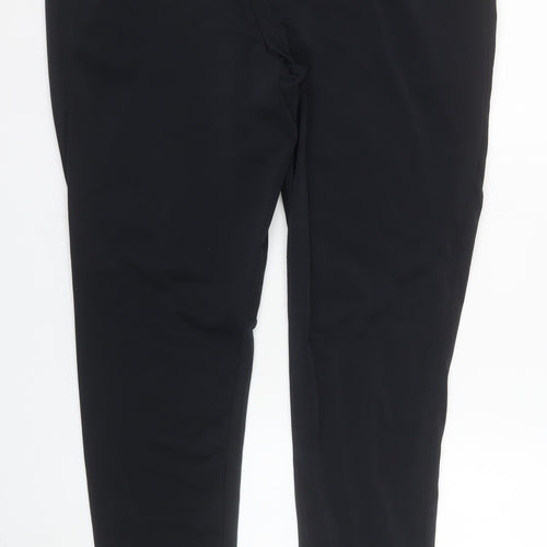 Crane Men's Black Jogger Softshell Activewear Trousers L Elastic Waist