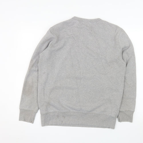 Levi's Mens Grey Logo Crew Neck Pullover Sweatshirt M
