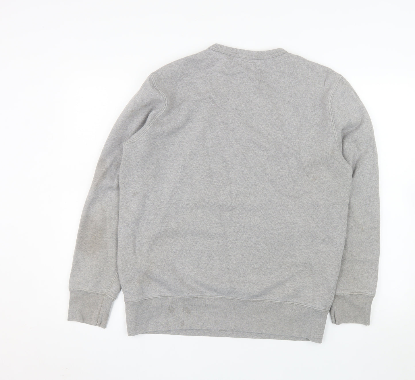 Levi's Mens Grey Logo Crew Neck Pullover Sweatshirt M