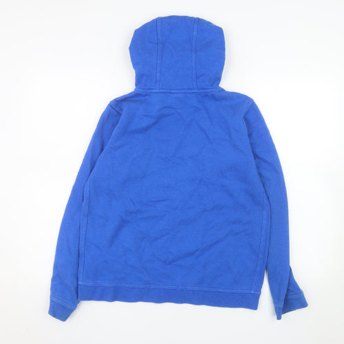 Nike Men's Blue XL Pullover Hoodie with Logo Print