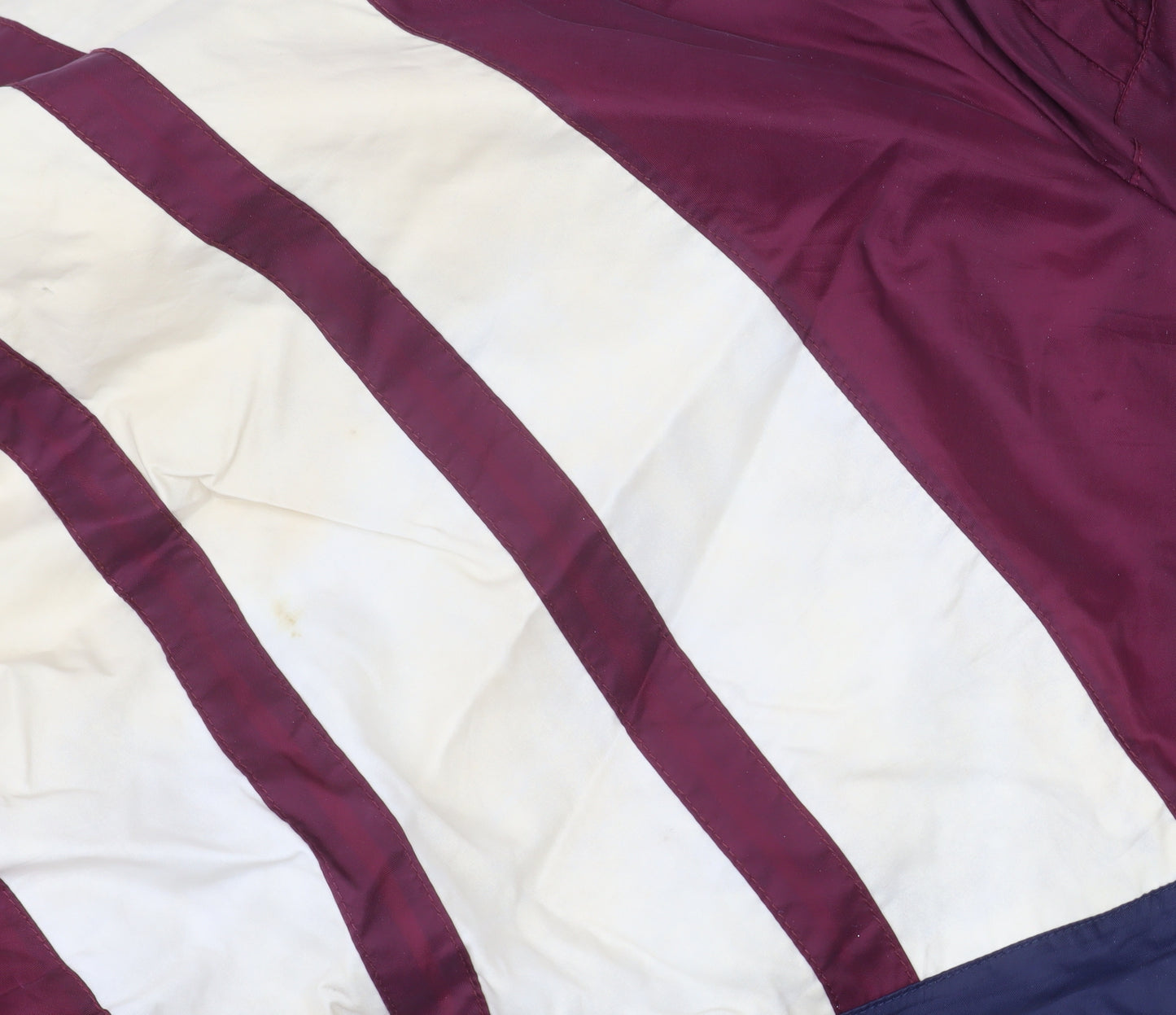 Adidas Men's Blue Burgundy 90s Retro Puffer Jacket Size L