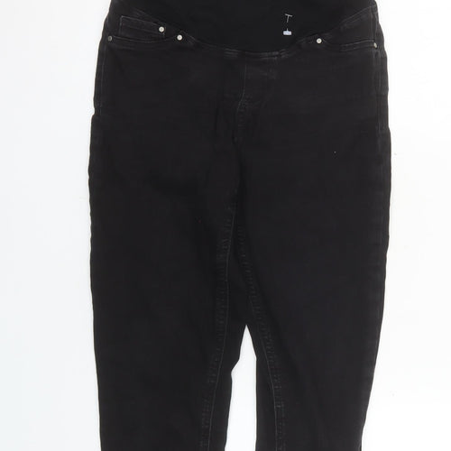 Savida Women’s Black Maternity Jeggings Size 12 Slim Fit Denim Jeans
