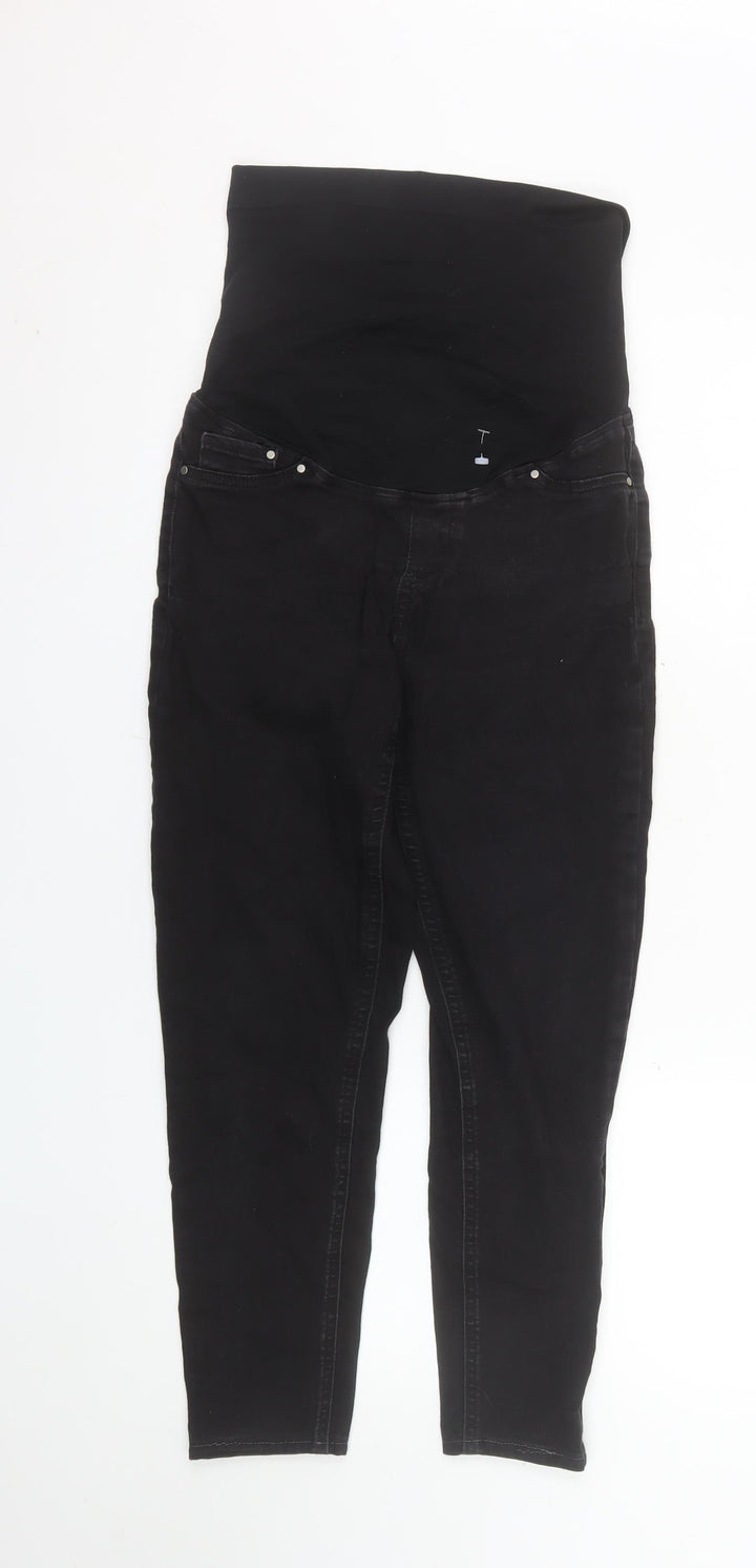 Savida Women’s Black Maternity Jeggings Size 12 Slim Fit Denim Jeans