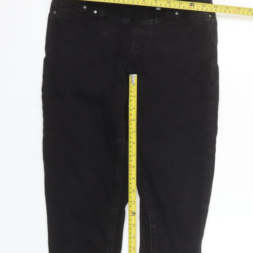 Savida Women’s Black Maternity Jeggings Size 12 Slim Fit Denim Jeans