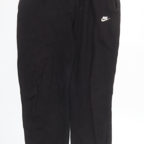 Nike Men's Black Medium Jogger Sweatpants Fleece Drawstring