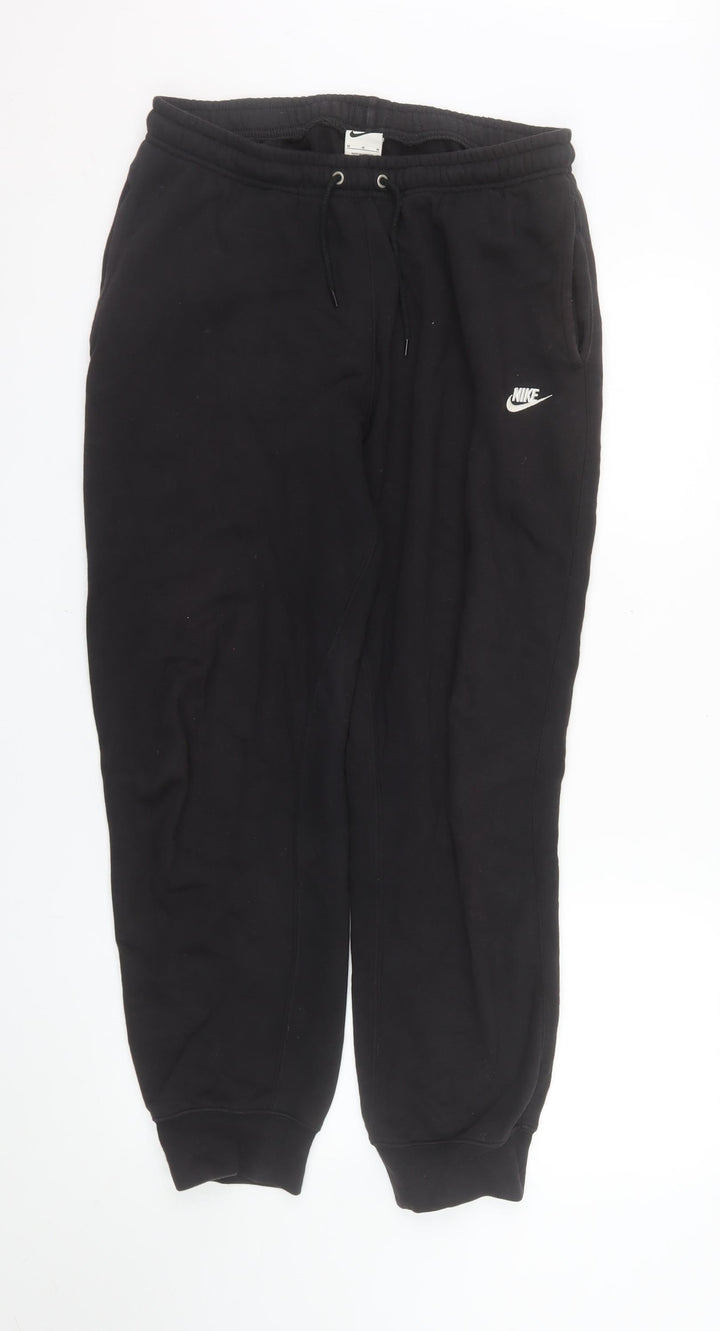 Nike Men's Black Medium Jogger Sweatpants Fleece Drawstring