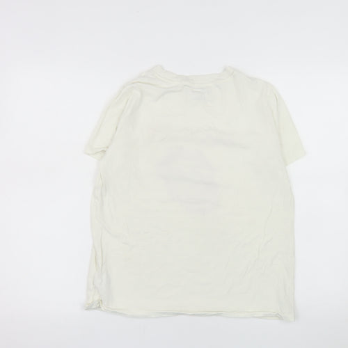 Primark Women’s White Rolling Stones T-Shirt M Music Graphic Top