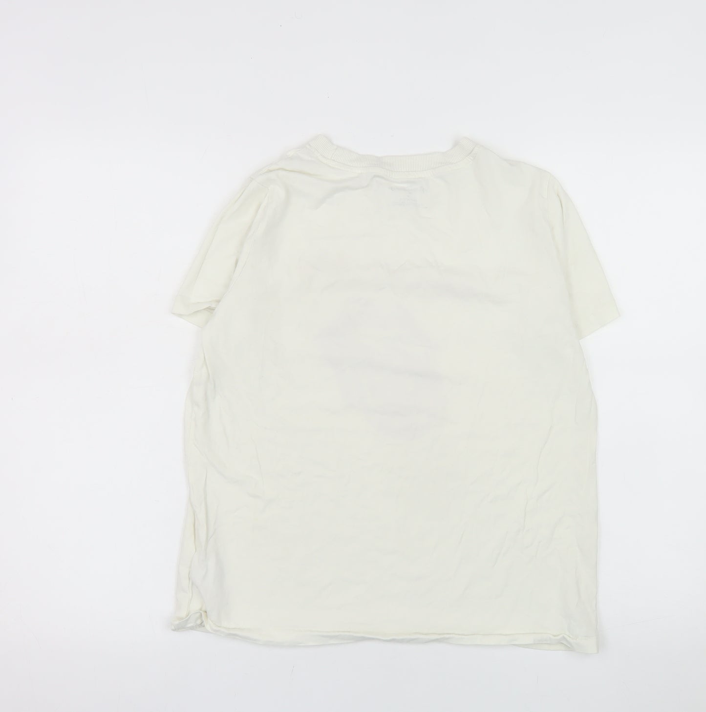Primark Women’s White Rolling Stones T-Shirt M Music Graphic Top