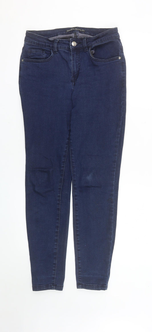 Dunnes Stores Women's Blue Mid Rise Skinny Jeans Size 10