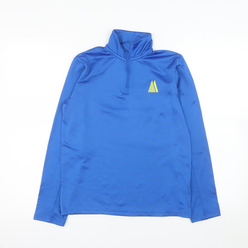 Crivit Boys Blue 1/4 Zip Sports Pullover Sweatshirt 11-12 Years