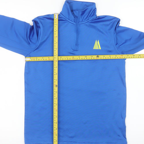 Crivit Boys Blue 1/4 Zip Sports Pullover Sweatshirt 11-12 Years