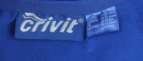 Crivit Boys Blue 1/4 Zip Sports Pullover Sweatshirt 11-12 Years