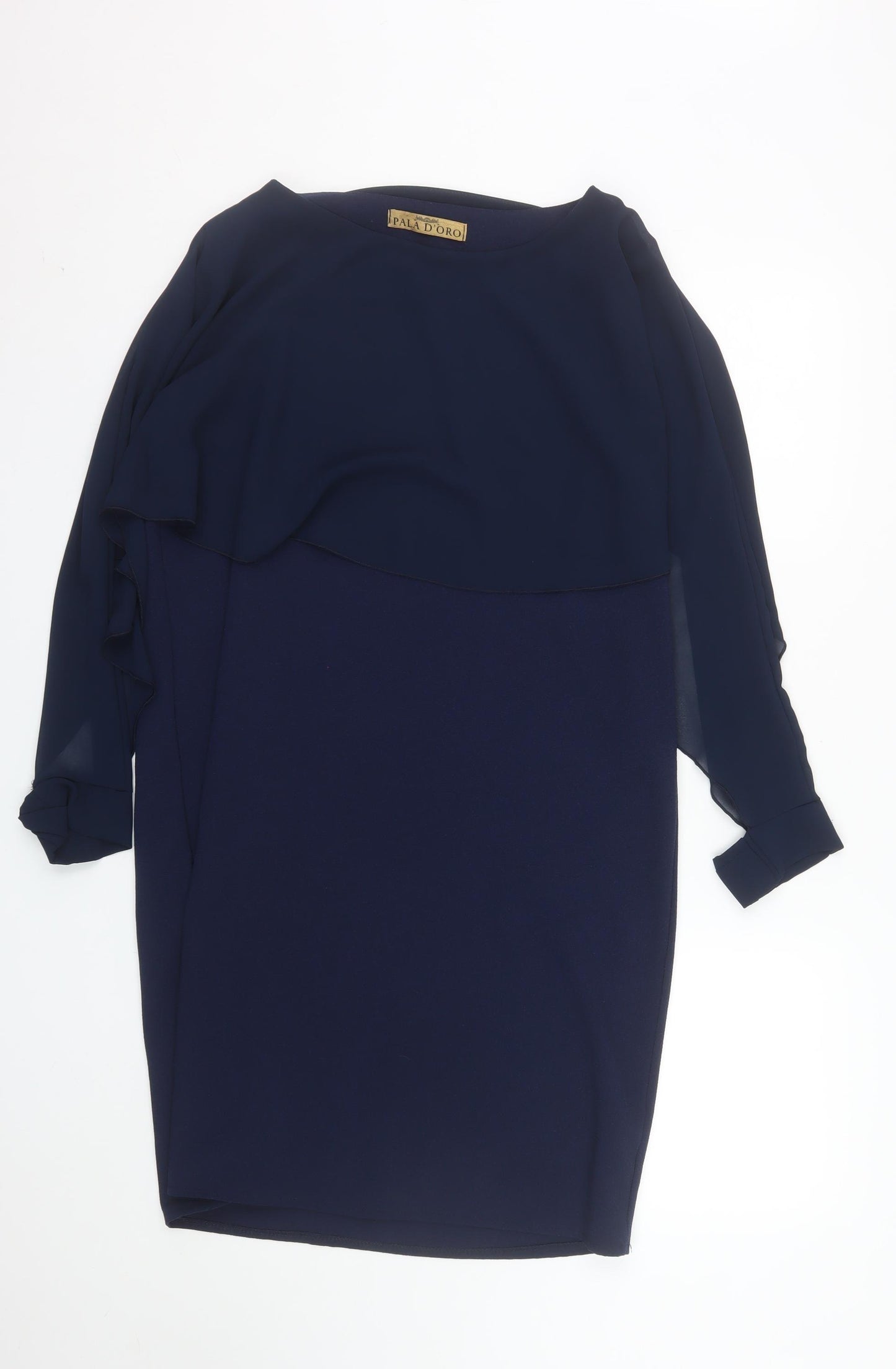 Pala D’Oro Women's Blue Sheath Knee Length Dress M